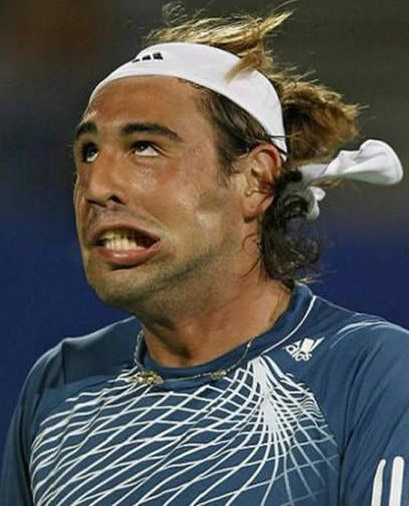  چهره های دیدنی در تنیس (شکار لحظه ها) - عکس